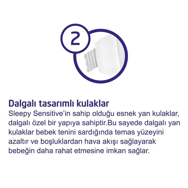 5'li Jumbo Sleepy Sensitive Pepee Midi Plus 3+ Numara Bebek Bezi