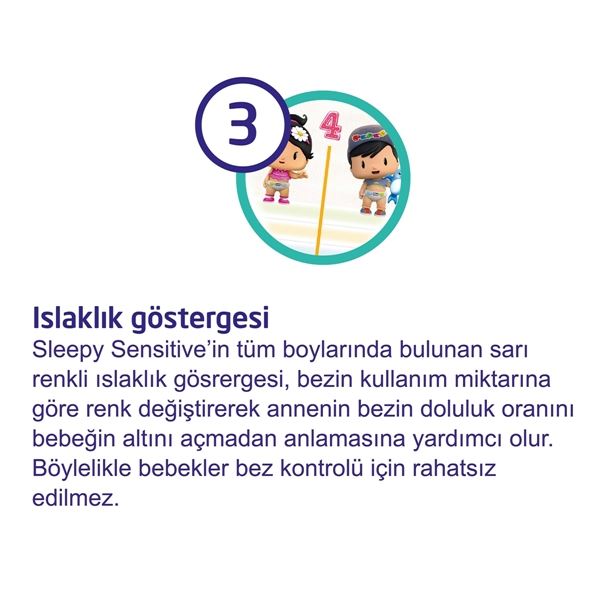3'lü Jumbo Sleepy Sensitive Pepee Xlarge Plus 6+ Numara Bebek Bezi