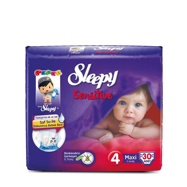 Sleepy Sensitive Pepee Maxi  4 Numara Bebek Bezi