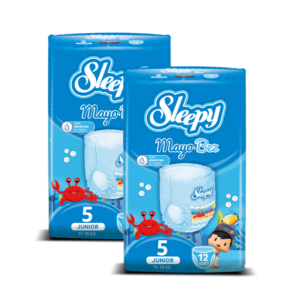 Sleepy Mayo Külot Bez 5 Numara Junior 2'Lİ PAKET 24 Adet 