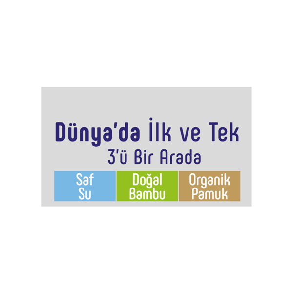 Sleepy Natural Yenidoğan Islak Pamuklu Havlu 3x40
