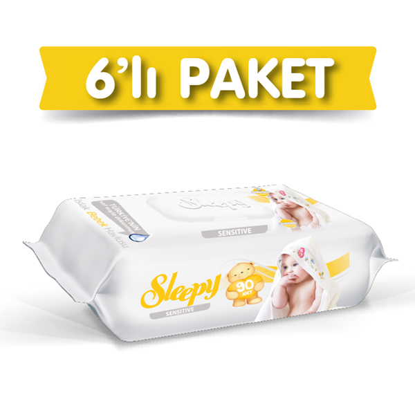 Sleepy Sensitive Islak Havlu 6X90 lı