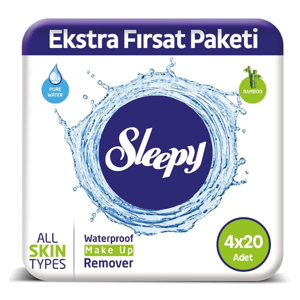 Sleepy Makyaj Temizleme Mendili 4X20 Adet