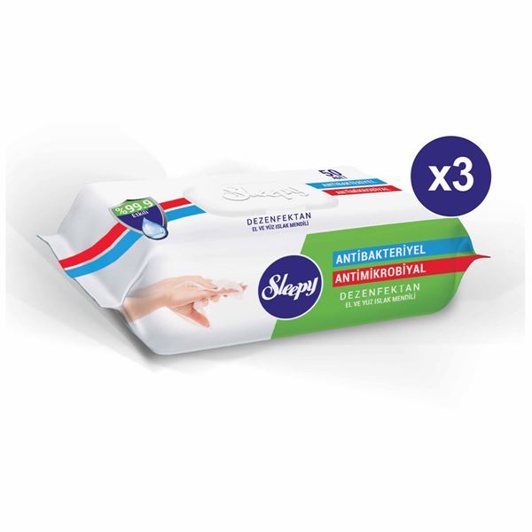 Sleepy Antibakteriyel Islak Havlu 3X50