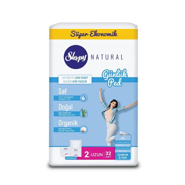 Sleepy Natural Günlük Ped Uzun 32 Adet