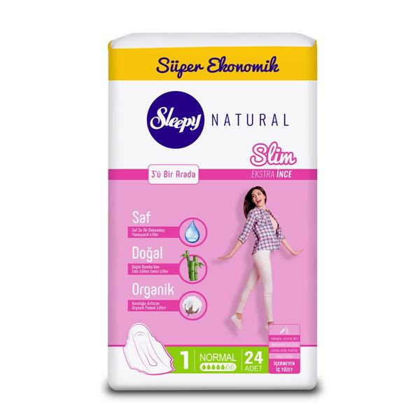 Sleepy Natural Slim Ekstra İnce Normal (24 Ped)