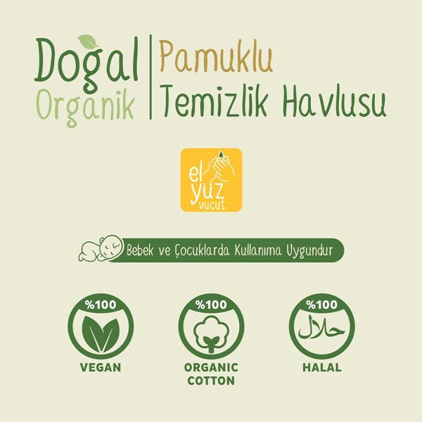 Sleepy Doğal Organik Pamuklu Cep Mendili