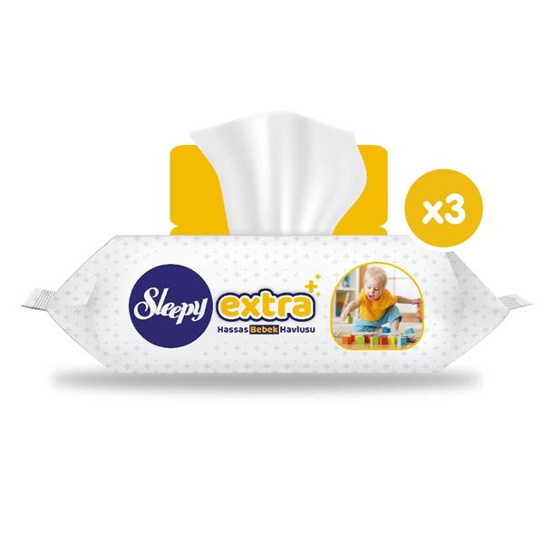 Sleepy Extra Hassas Islak Havlu 3x70 (210 Yaprak)