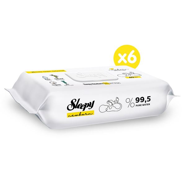 Sleepy Yenidoğan Islak Bebek Havlusu 6x40 (240 Yaprak)