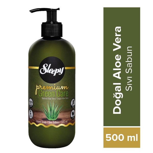 Sleepy Premium Green Care Doğal Aloe Vera Sıvı Sabun 500 ml