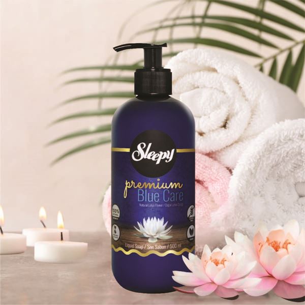 Sleepy Premium Blue Care Doğal Lotus Çiçeği Sıvı Sabun 500 ml