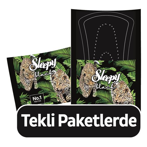 Sleepy Black Premium Plus Günlük Ped Normal 80 Adet Ped