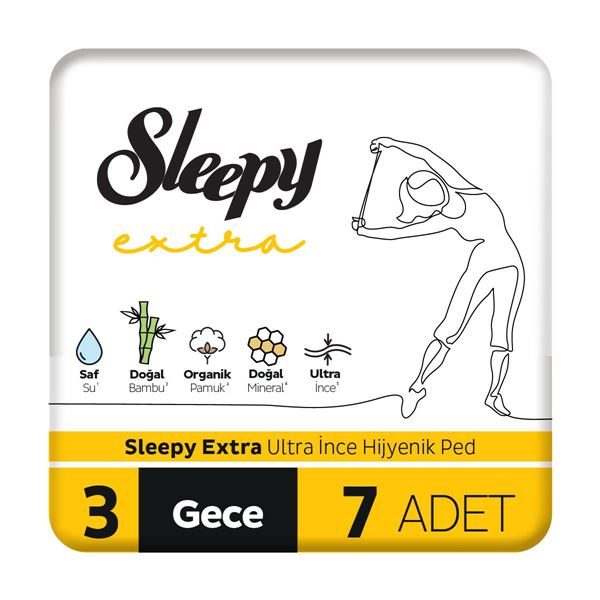 Sleepy Extra Ultra İnce Hijyenik Ped Gece 7 Adet Ped