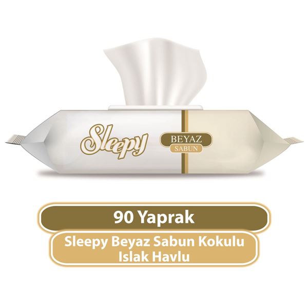 Sleepy Beyaz Sabun Kokulu Islak Havlu 90 Yaprak