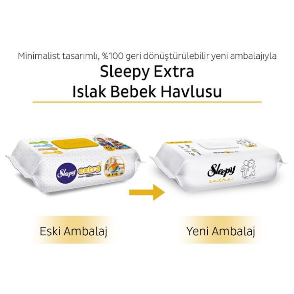 Sleepy Extra Islak Bebek Havlusu 24x90 (2160 Yaprak)