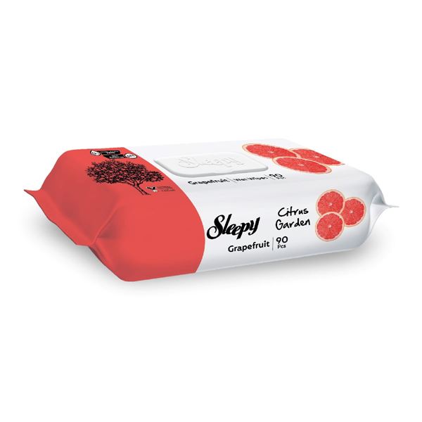 Sleepy Citrus Garden Islak Bebek Havlusu 90 Yaprak