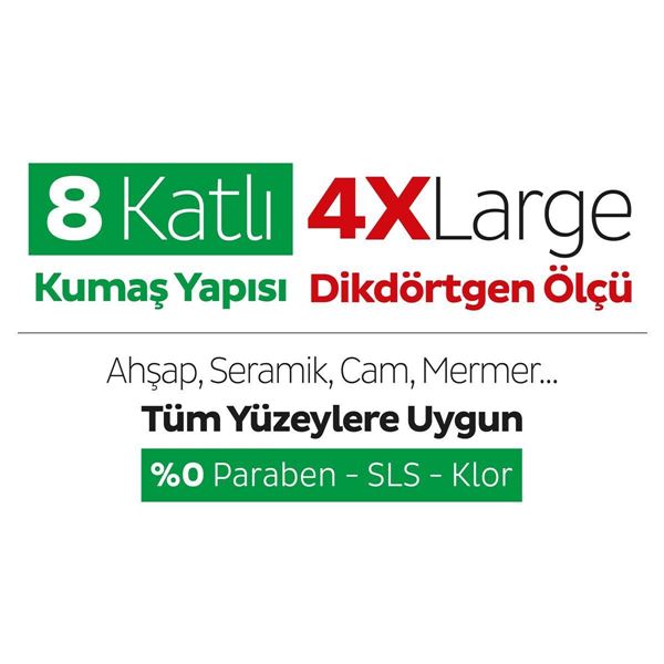 Sleepy Easy Clean Beyaz Sabun Katkılı Mopa Uyumlu Yer Temizlik Havlusu&Mendili 6x50 (300 Yaprak)