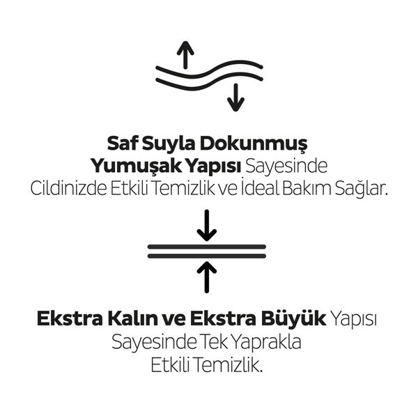 XL Beyaz Sabun Kokulu Bebek Vücut Temizleme Havlusu 50 Yaprak
