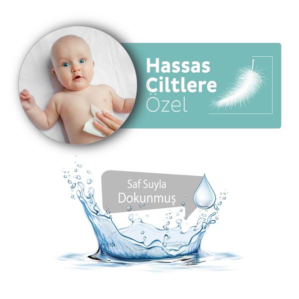 XL Beyaz Sabun Kokulu Bebek Vücut Temizleme Havlusu 12x50 (600 Yaprak)