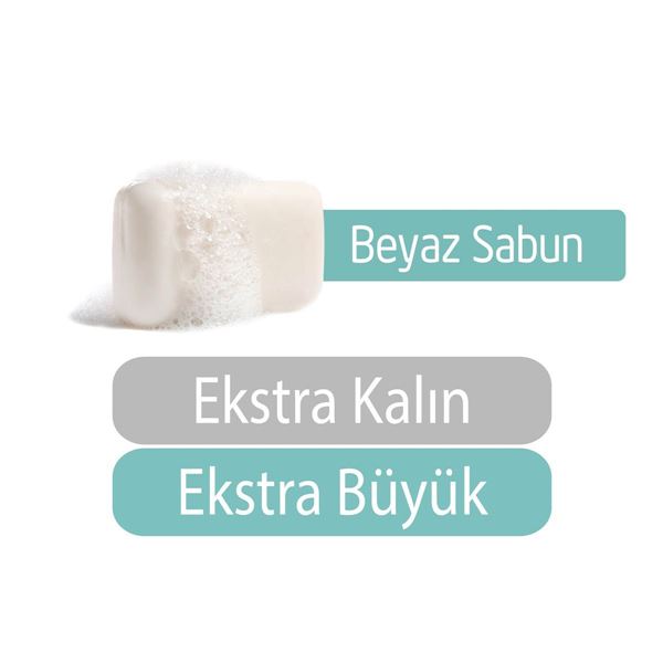 XL Beyaz Sabun Kokulu Bebek Vücut Temizleme Havlusu 12x50 (600 Yaprak)