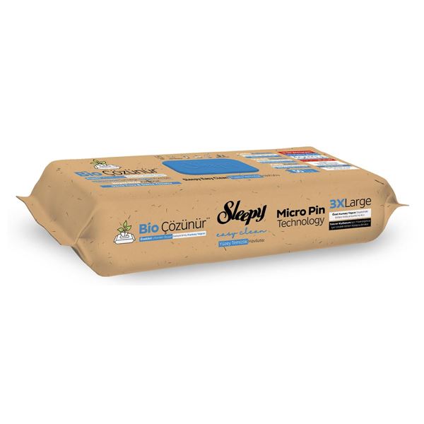 Sleepy Bio Çözünür Yüzey Temizlik Havlusu&Mendili Karma Paket 3x50 (150 Yaprak)