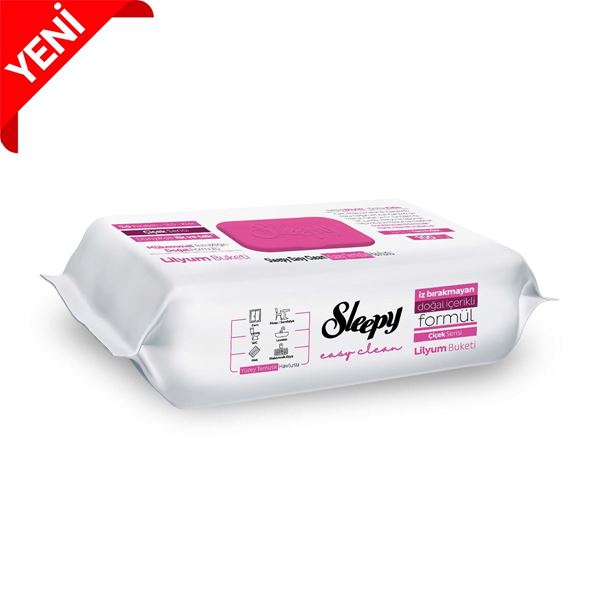 Sleepy Easy Clean Lilyum Buketi Yüzey Temizlik Havlusu&Mendili 100 Yaprak