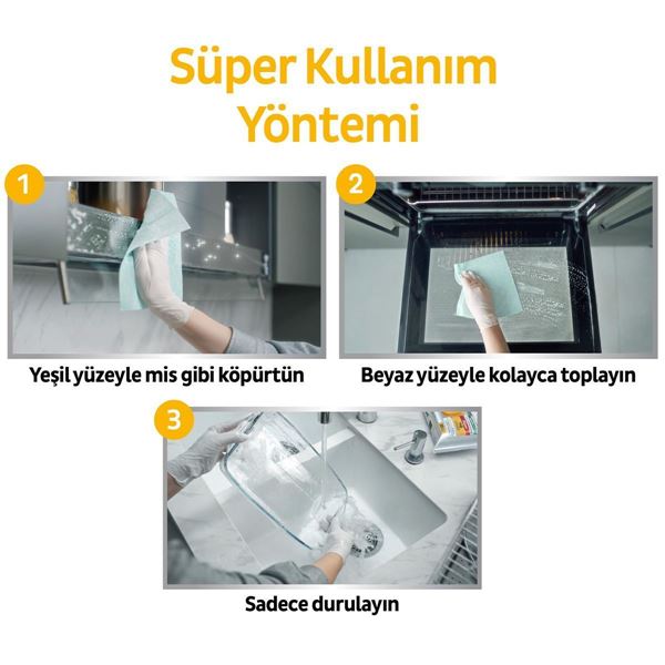 Sleepy Easy Clean Süper Yağ Çözücü Yüzey Temizlik Havlusu&Mendili 4x30 (120 Yaprak)