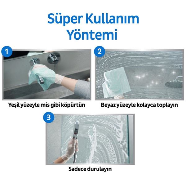 Sleepy Easy Clean Süper Kireç Sökücü Yüzey Temizlik Havlusu&Mendili 8x30 (240 Yaprak)