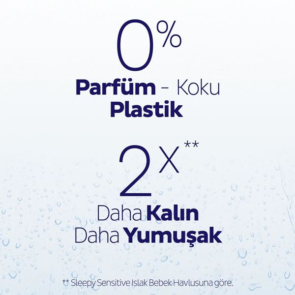Sleepy AquaCare H2O Yenidoğan Islak Bebek Havlusu 2x50