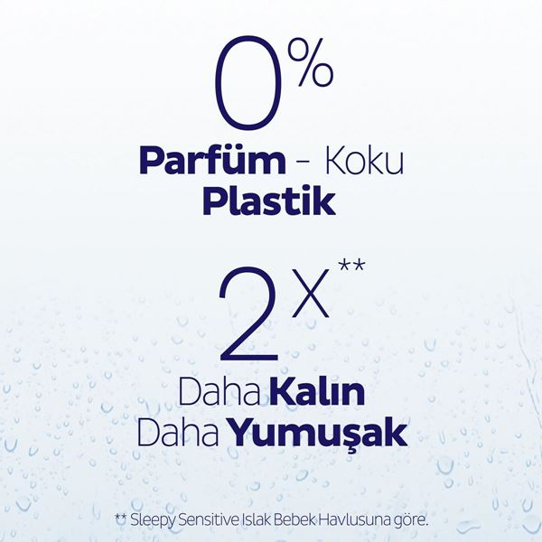 Sleepy AquaCare H2O Yenidoğan Islak Bebek Havlusu 8x50