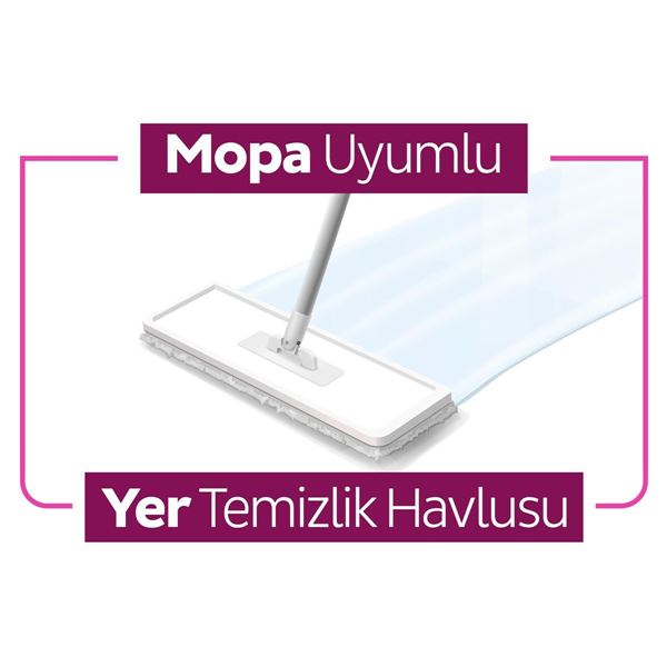 Sleepy Easy Clean Lilyum Buketi Mopa Uyumlu Yer Temizlik Havlusu&Mendili 6x20 (120 Yaprak)