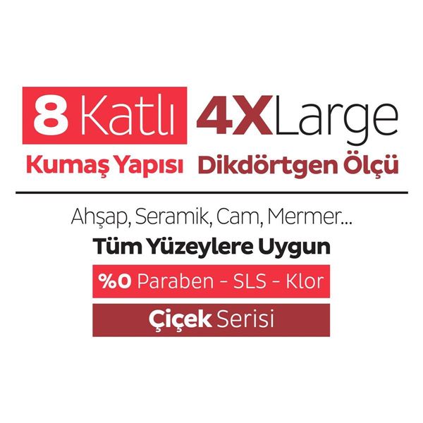 Sleepy Easy Clean Kiraz Çiçeği Mopa Uyumlu Yer Temizlik Havlusu&Mendili 6x20 (120 Yaprak)