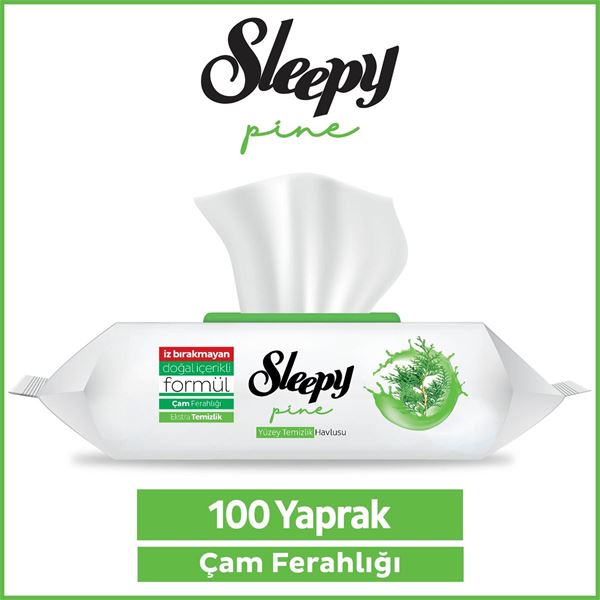 Sleepy Pine Yüzey Temizlik Havlusu&Mendili Çam Ferahlığı 100 Yaprak