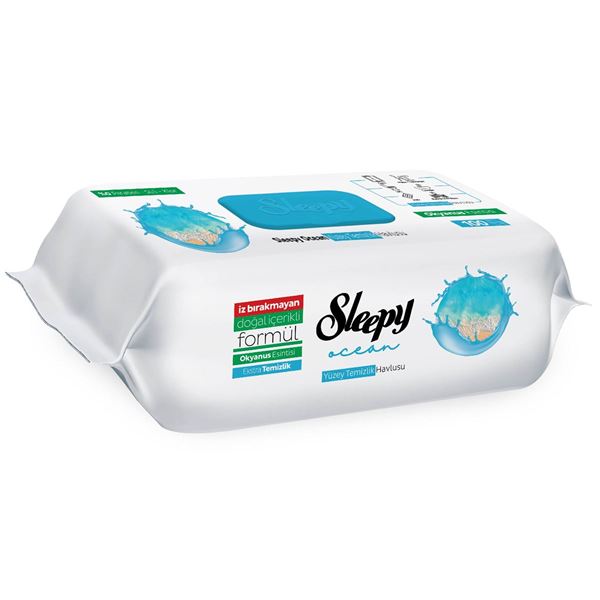 Sleepy Ocean Yüzey Temizlik Havlusu&Mendili Okyanus Esintisi 100 Yaprak