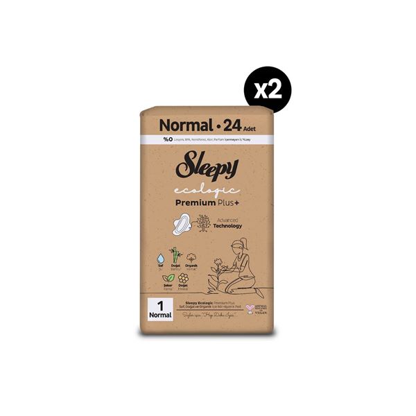 Sleepy Ecologic Premium Plus Hijyenik Ped Normal 48 Adet Ped