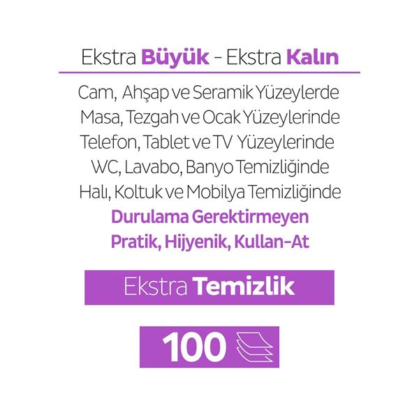 Sleepy Easy Clean Orkide Bahçesi Yüzey Temizlik Havlusu&Mendili 12x100 (1200 Yaprak)