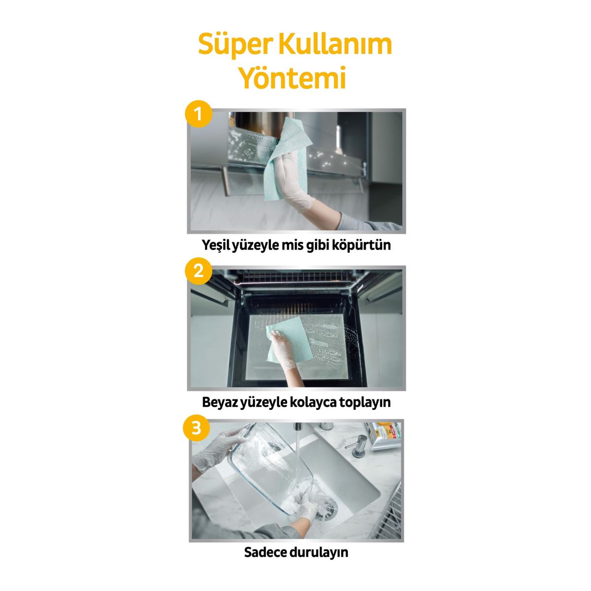 Sleepy Easy Clean Süper Yağ Çözücü&Kireç Sökücü Yüzey Temizlik Havlusu&Mendili 2x30 (60 Yaprak)