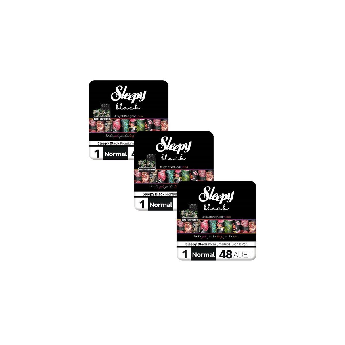 Sleepy Black Premium Plus Hijyenik Ped Mega Fırsat Paketi Normal 144 Adet