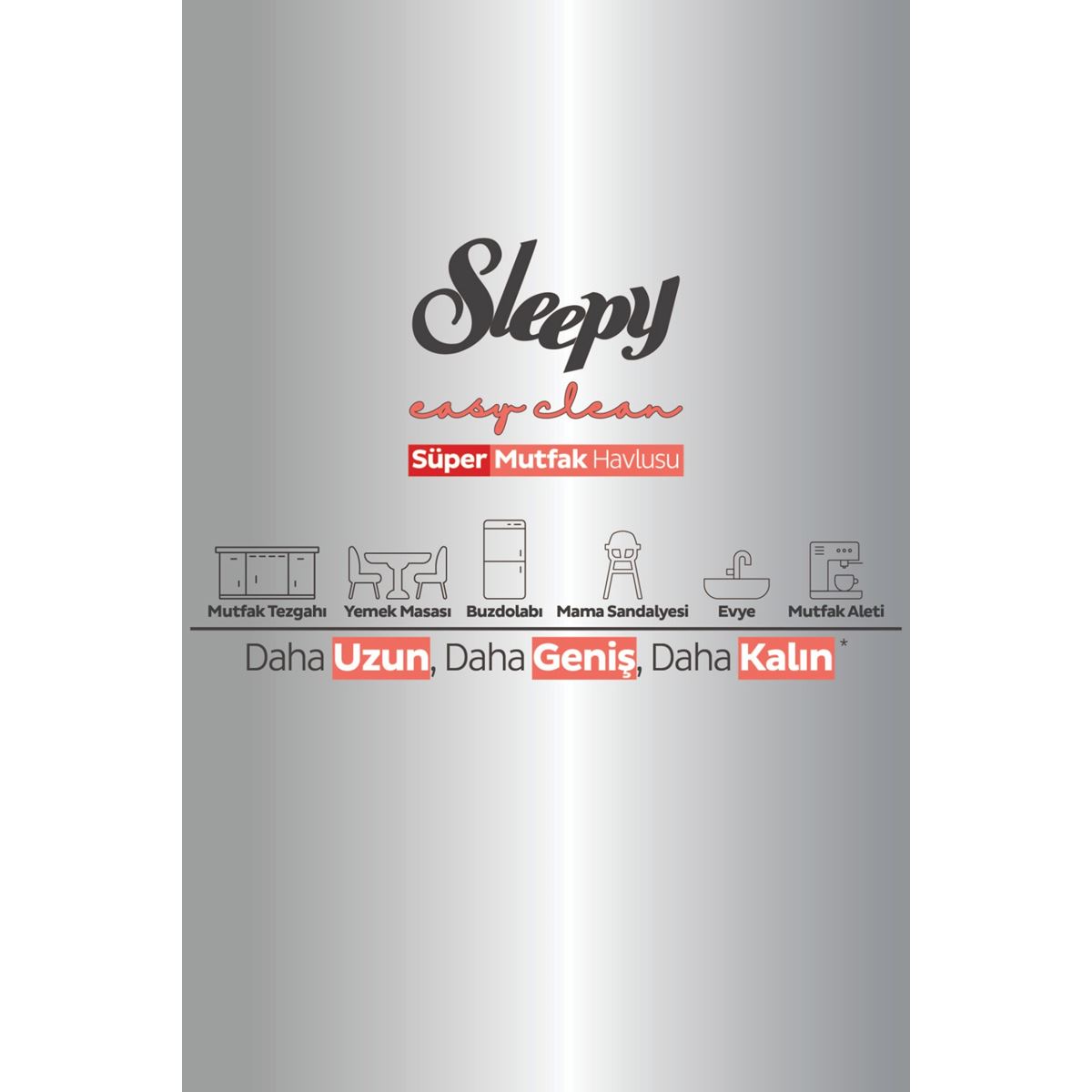 Easy Clean Süper Yüzey Temizlik Mutfak Havlusu&Mendili Karma Paket 4X50 (200 Yaprak)