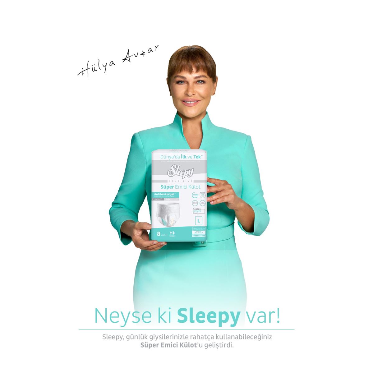 Sleepy Sensitive Antibakteriyel Emici Külot Large 30 Adet