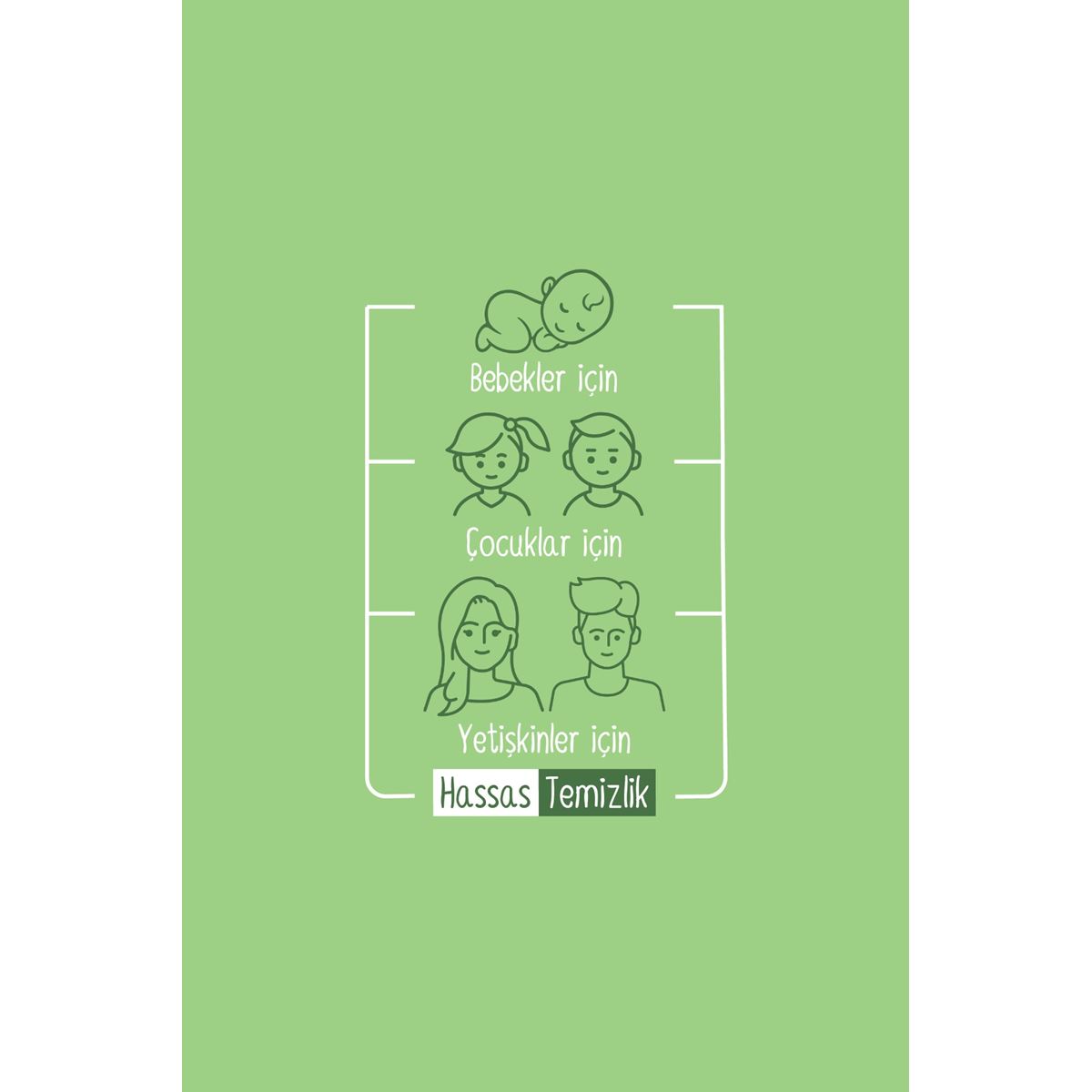 Sleepy Natural Kişisel Bakım Havlusu 3x100 (300 Yaprak)