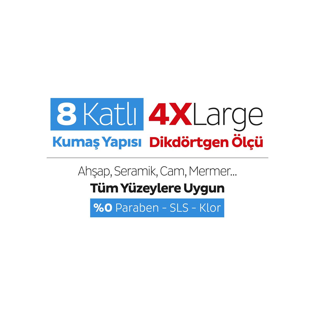 Sleepy Easy Clean Çamaşır Suyu Katkılı Mopa Uyumlu Yer Temizlik Havlusu&Mendili 6x50 (300 Yaprak)