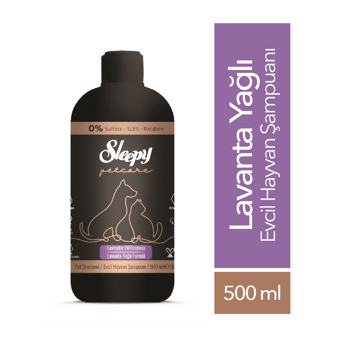Sleepy Petcare Lavanta Yağlı Evcil Hayvan Şampuanı 500 ml