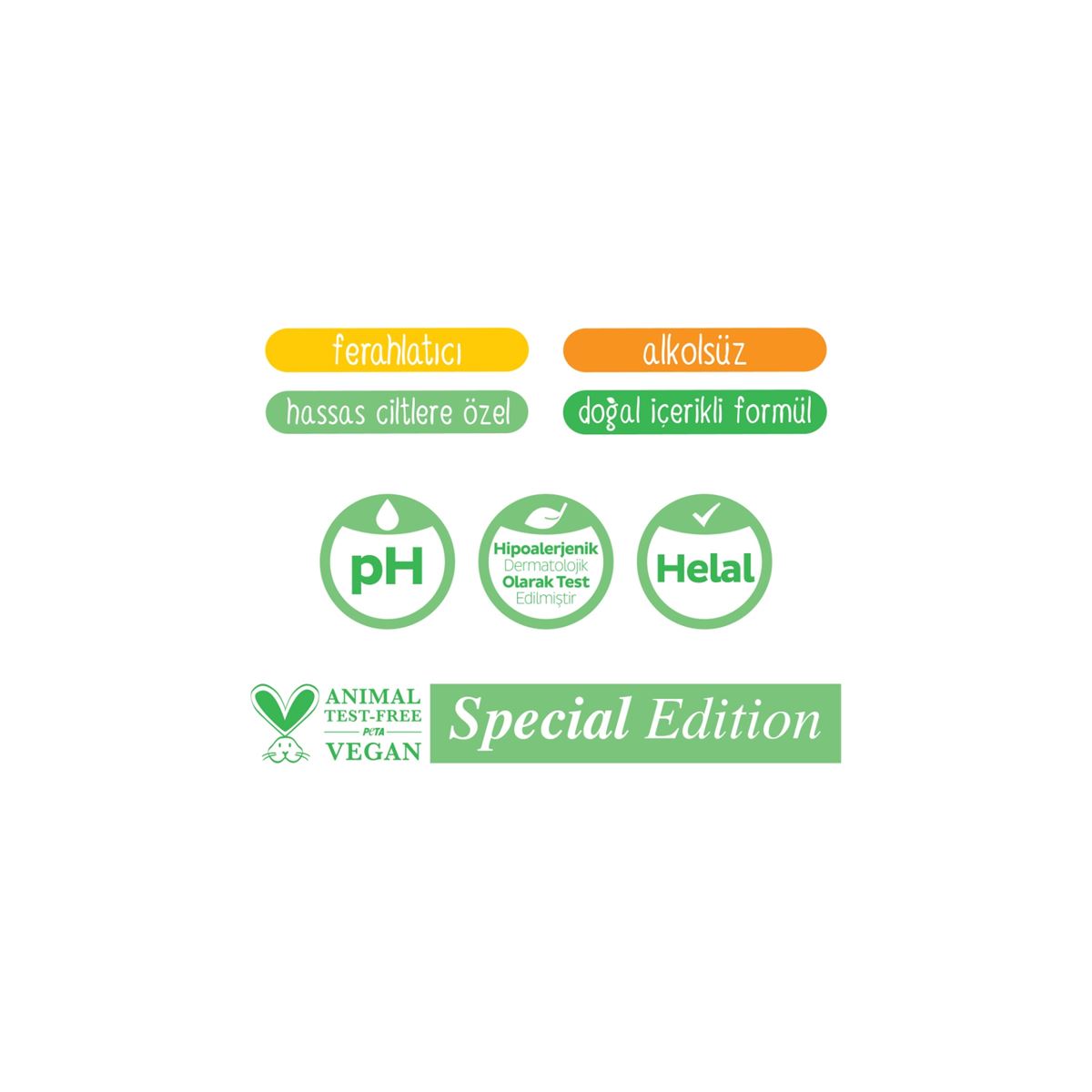 Sleepy Natural + Floral + Herbal Kişisel Bakım Havlusu Çanta Boy 6x25 (150 Yaprak)