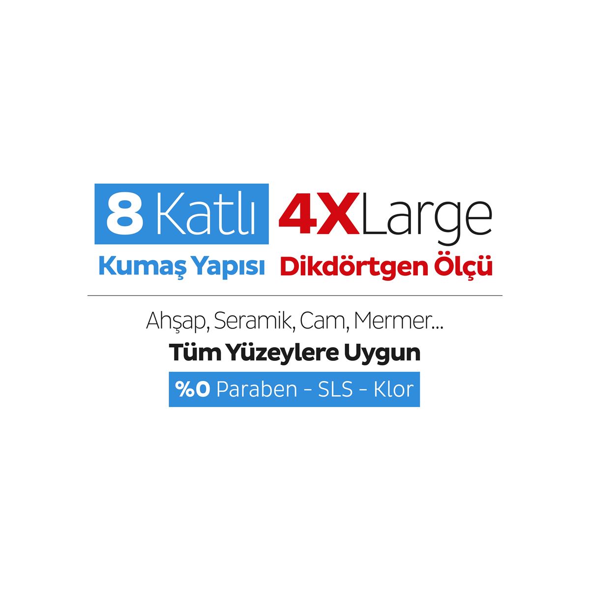 Sleepy Easy Clean Çamaşır Suyu Katkılı Mopa Uyumlu Yer Temizlik Havlusu&Mendili 50 Yaprak