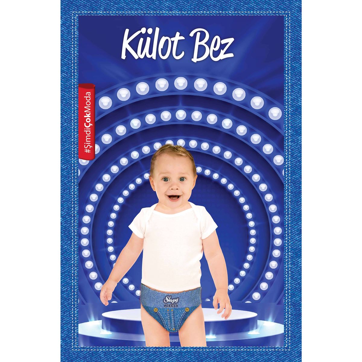 Sleepy Jeans KÜLOT Bez 3 Numara Midi 4’lü Jumbo 136 Adet