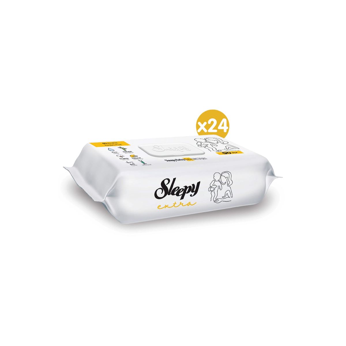 Sleepy Extra Islak Bebek Havlusu 24x90 (2160 Yaprak)