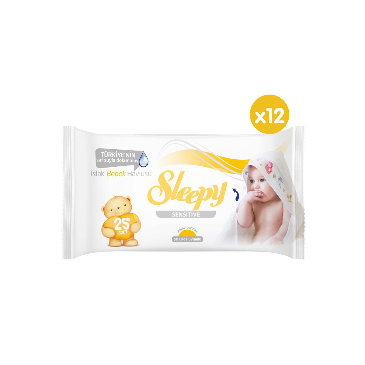 Sleepy Sensitive Islak Bebek Havlusu 12x25 (300 Yaprak)