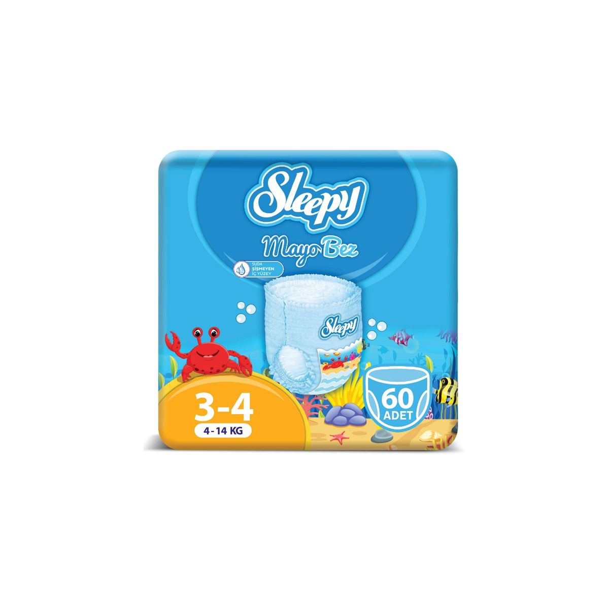 Sleepy Mayo KÜLOT Bez 4 Numara Maxi 3'LÜ PAKET 60 Adet