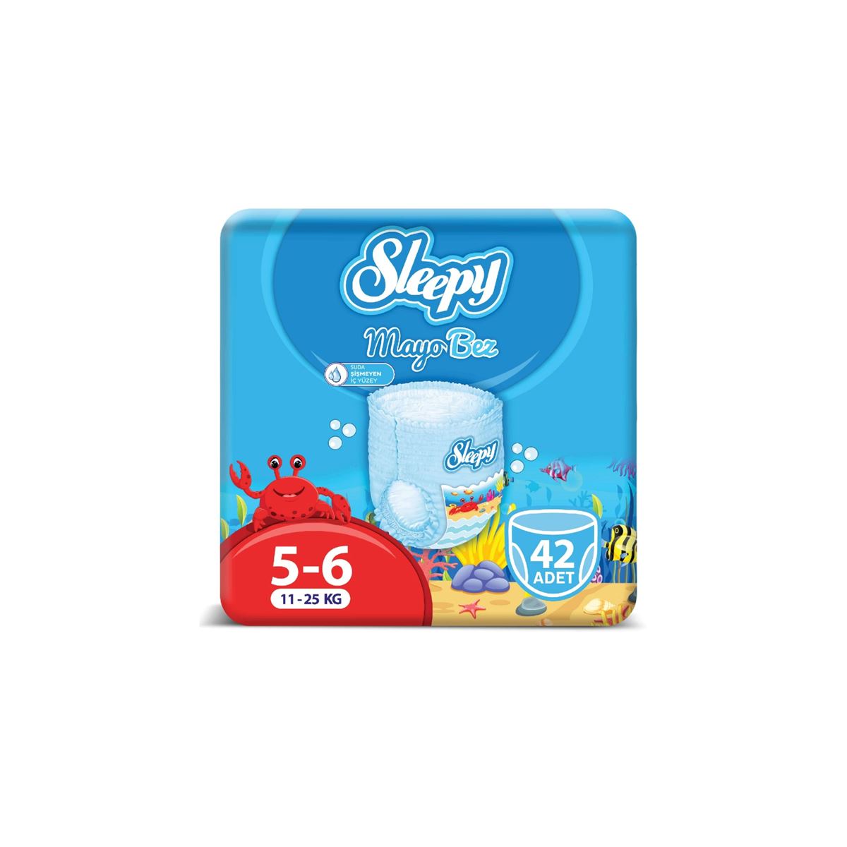 Sleepy Mayo KÜLOT Bez 6 Numara Xlarge 3'LÜ PAKET 42 Adet